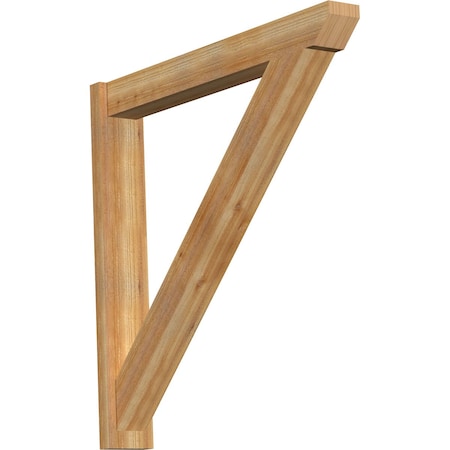 Ekena Millwork Traditional Slat Rough Sawn Outlooker, Western Red Cedar, 6"W x 42"D x 42"H OUT06X42X42TRA06RWR